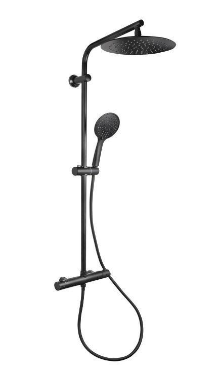 Dolphin Showerset Regendouche Deluxe Mat-Zwart, Doe-het-zelf en Verbouw, Overige Doe-het-zelf en Verbouw, Nieuw, Ophalen of Verzenden