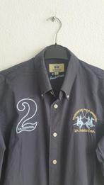 La Martina Heren Overhemd - Polo Argentino Maat L, Blauw, Ophalen of Verzenden, Zo goed als nieuw, Halswijdte 41/42 (L)