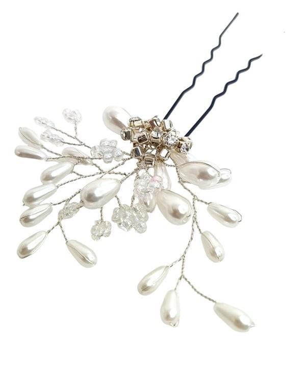 Luclo Arts Winter Bride Haarpin #4 - One of a Kind, Kleding | Dames, Trouwkleding en Trouwaccessoires, Nieuw, Accessoires, Wit