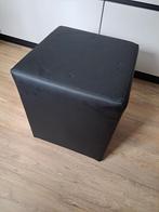 poef kubus zwart, Ophalen, Overige materialen, Minder dan 50 cm, Vierkant