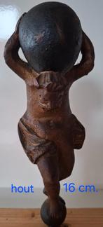 Antieke houten beelden voor Friese klok is geen stel.., Antiek en Kunst, Antiek | Klokken, Ophalen of Verzenden