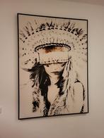 Schilderij met Indiaanse vrouw, Antiek en Kunst, Ophalen