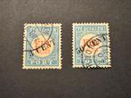 1906-1910 Portzegels met overdruk NVPH nr P27-28 gestempeld, Verzenden, T/m 1940, Gestempeld