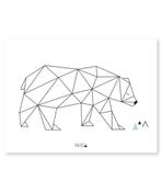 Kinderposter IJsbeer Geometrisch Lilipinso, Nieuw, Ophalen of Verzenden, Wanddecoratie, Lilipinso