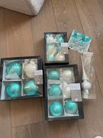 Glazen kerstballen, piek en vlinders, Ophalen of Verzenden, Zo goed als nieuw