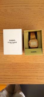 Vintage Casio goudkleurig, Gebruikt, Staal, Polshorloge, Ophalen of Verzenden