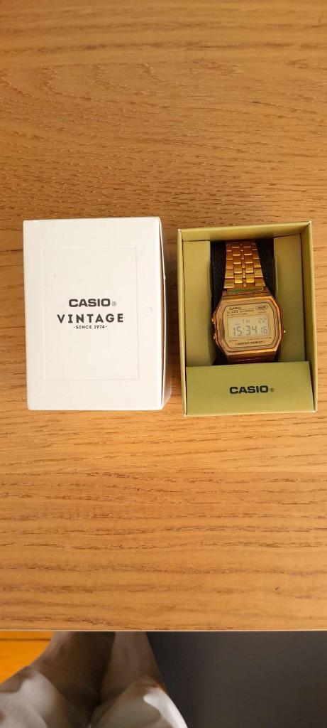 Vintage Casio goudkleurig, Sieraden, Tassen en Uiterlijk, Horloges | Heren, Gebruikt, Polshorloge, Casio, Staal, Staal, Ophalen of Verzenden