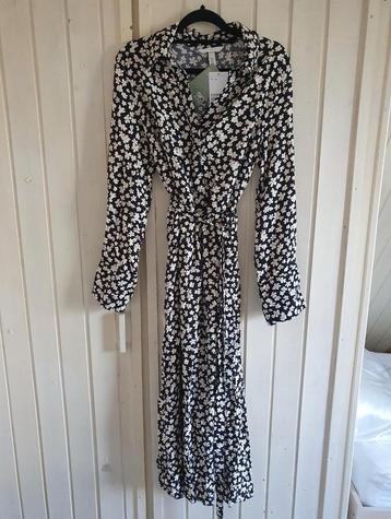 Lange overhemd blouse jurk h&m maat 38 M bloemenprint beschikbaar voor biedingen
