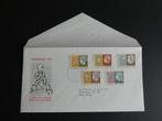 eerstedag FDC e 15 Kinderzegels 1953, Ophalen of Verzenden, Beschreven, Nederland