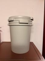 4x Grijze Afvalbakken Kantoor - Identiek, Huis en Inrichting, Emmers, Ophalen of Verzenden, Gebruikt, Kunststof, Met deksel