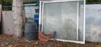 2 aluminium ramen met glas en aluminium omranding., Ophalen, Gevelraam of Ruit, Gebruikt, 160 cm of meer