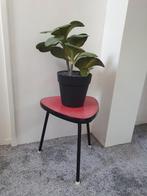 Vintage plantenkrukje formica, Huis en Inrichting, Krukjes, Ophalen of Verzenden, Gebruikt, Hout