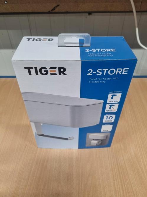 Tiger 2-Store Closetrolhouder, Doe-het-zelf en Verbouw, Sanitair, Nieuw, Overige typen, Chroom, Ophalen of Verzenden