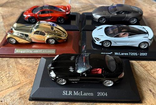 MOET NU WEG! 5X 1:43 modelauto’s Mclaren Bugatti AM Mercedes, Hobby en Vrije tijd, Modelauto's | 1:43, Zo goed als nieuw, Auto