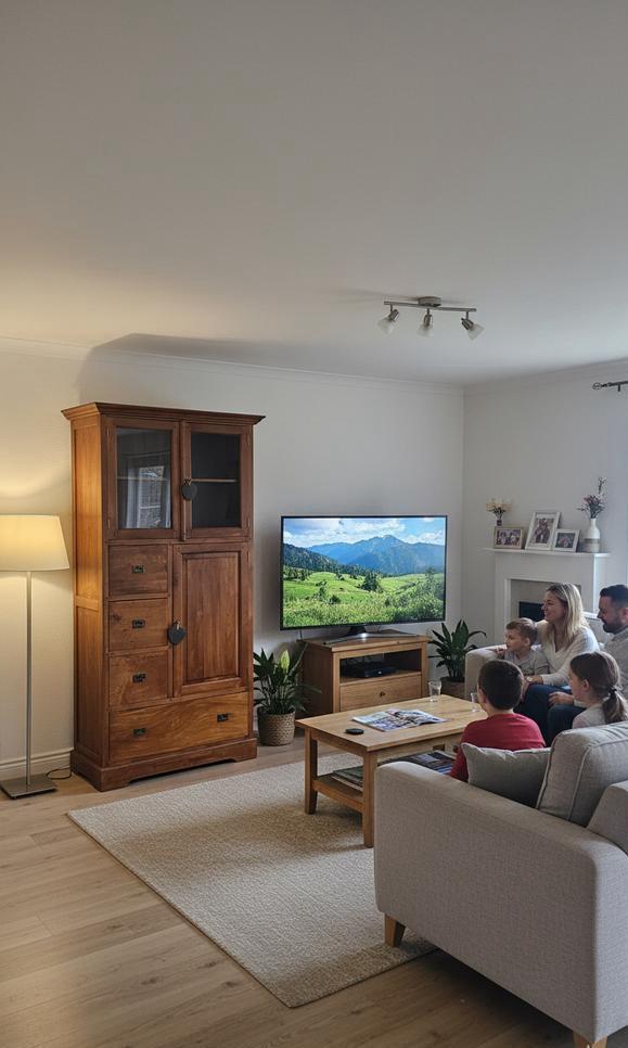 Teak Vitrinekast wandmeubel., Huis en Inrichting, Kasten | Wandmeubels, Nieuw, 200 cm of meer, Minder dan 150 cm, 25 tot 50 cm