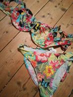 Nieuw hawai Bikini Hunkenmoller blauw Geel bloemen 40F cup, Nieuw, Bikini, Hunkemöller, Verzenden