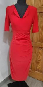 Ribkoff elegante jurk rood 1/2 mouwtje v decolleté maat 38, Maat 38/40 (M), Verzenden, Joseph Ribkoff, Zo goed als nieuw
