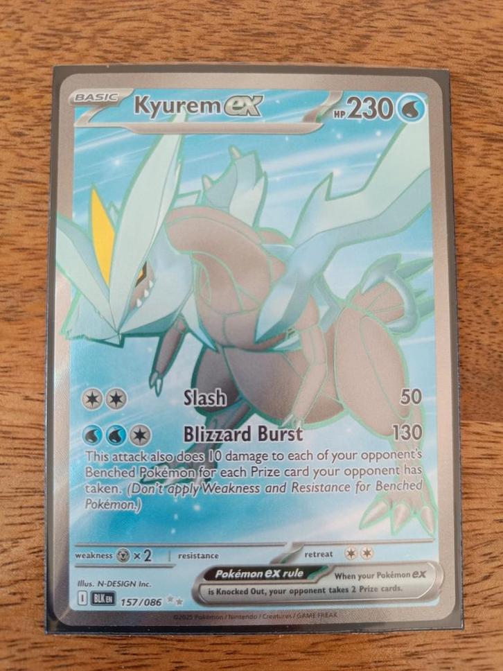 Kyurem EX 157/086 - Pokemon BLK, Hobby en Vrije tijd, Verzamelkaartspellen | Pokémon, Zo goed als nieuw, Ophalen of Verzenden
