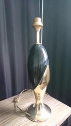 Heyco vintage lampvoet met messing/keramisch lichaam., Gebruikt, Ophalen of Verzenden, Metaal, 50 tot 75 cm