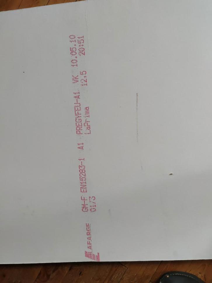 Vuurvaste plaat 270x120x12mm, Doe-het-zelf en Verbouw, Platen en Panelen, Ophalen