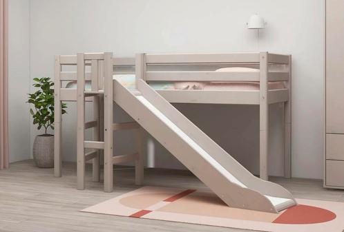 Flexa half hoogslaper bed met glijbaan *compleet*, Kinderen en Baby's, Kinderkamer | Stapelbedden en Hoogslapers, Gebruikt, Halfhoogslaper