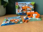LEGO Minecraft 21178 De Vossenburcht, Ophalen of Verzenden, Zo goed als nieuw, Complete set, Lego
