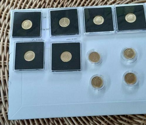 euro munten coincards penningen collectie.s zilver verguld, Postzegels en Munten, Munten | Nederland, Setje, Euro's, Koningin Beatrix