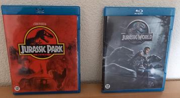 Jurassic Park & Jurassic World blu rays