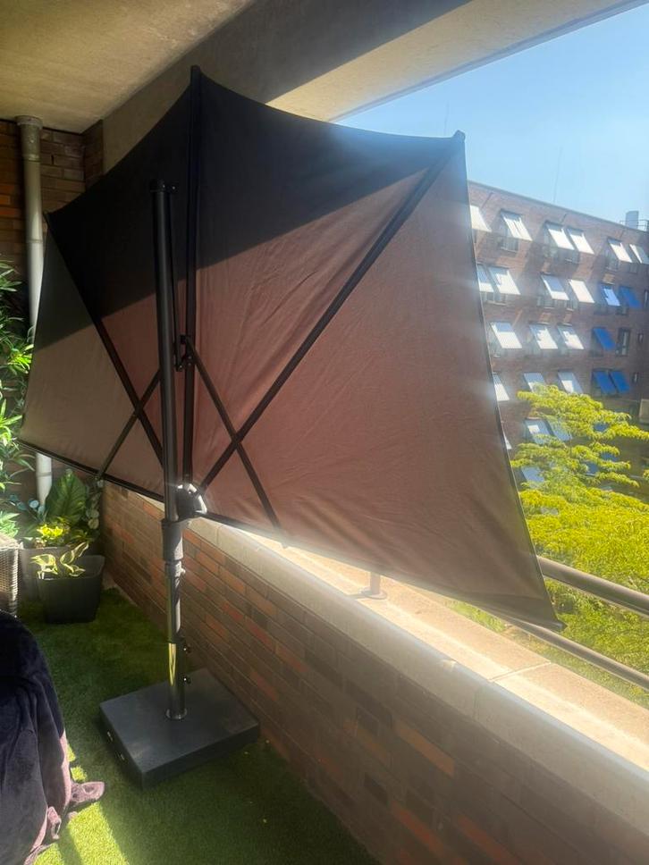 Balkon parasol madisol, Tuin en Terras, Parasols, Gebruikt, Minder dan 1 meter, Ophalen of Verzenden