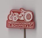 Schipper Mechanisatie Bedrijf speldj Tractor, Verzamelen, Gebruikt, Niet vindbaar, Niet vindbaar, Speldje of Pin