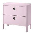 Ikea BUSUNGE ladekast met 2-laden lichtroze, Ophalen, Zo goed als nieuw, Hout, 70 cm of meer