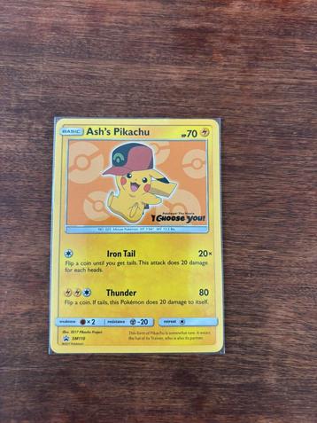 Ash’s Pikachu SM110 beschikbaar voor biedingen