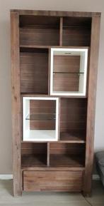 Henders en Hazel Cataluna boekenkast - acaciahout, Ophalen, Gebruikt, 200 cm of meer, 50 tot 100 cm