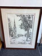 Dorpsgezicht Zijtaart anno 1981 Hans Bekkers - afm. 49x62cm, Antiek en Kunst, Kunst | Schilderijen | Klassiek, Ophalen