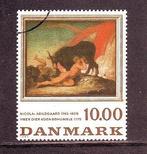 Denemarken schilderij, Ophalen of Verzenden, Denemarken, Gestempeld