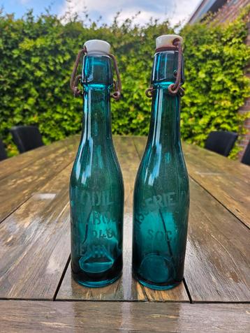 Vintage decoratie flessen set  beschikbaar voor biedingen