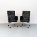 Set van 4 refurbished Montis Chaplin stoelen op wieltjes., Huis en Inrichting, Ophalen, Gebruikt, Zwart, Design