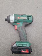 Parkside 18V Slagmoersleutel+accu en lader., Doe-het-zelf en Verbouw, Gereedschap | Boormachines, Ophalen, Gebruikt, Variabele snelheid