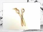 15940 Stijlvolle 14K Gouden Schaar Hanger, Overige voorstellingen, Ophalen of Verzenden, Zo goed als nieuw, Goud