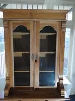 Vintage buffet/servies/vitrine kast., Gebruikt, 150 tot 200 cm, 25 tot 50 cm, Met deur(en)