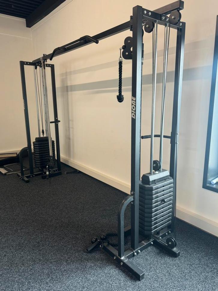 Dione Cable Crossover – Professioneel dubbel kabelstation, Sport en Fitness, Fitnessmaterialen, Zo goed als nieuw, Overige typen