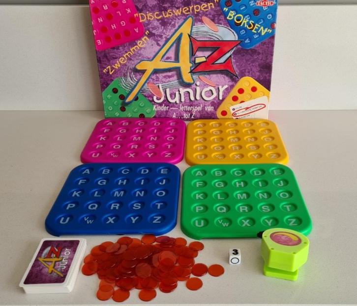 A-Z Junior spel, Kinderen en Baby's, Speelgoed | Educatief en Creatief, Zo goed als nieuw, Taal en Lezen, Rekenen, Ontdekken, Ophalen