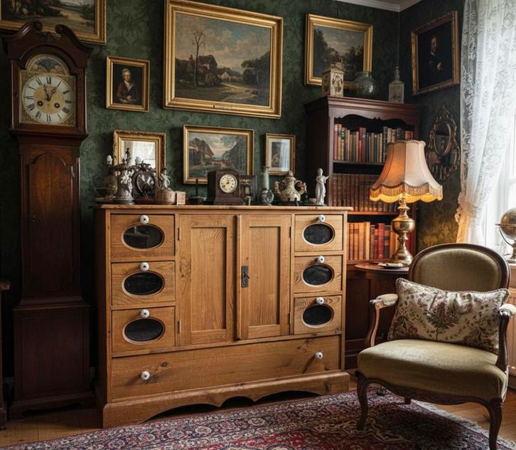 Broodkast Spekkast voorraadkast dressoir antiek grenen, Antiek en Kunst, Antiek | Meubels | Kasten, Ophalen