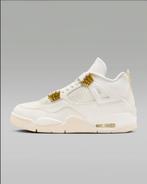 Jordan 4 White/Gold maat 42, Kleding | Heren, Schoenen, Nieuw, Ophalen of Verzenden, Wit, Sneakers of Gympen