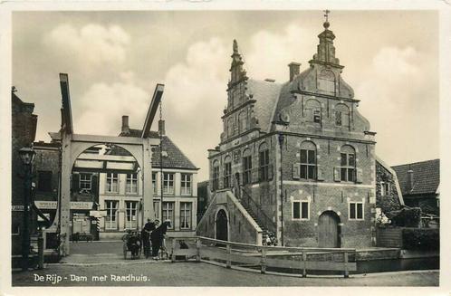 (304-213-033) De Rijp NH Dam met Raadhuis, Verzamelen, Ansichtkaarten | Nederland, Noord-Holland, Verzenden