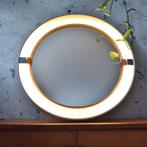 Vintage Space-Age Allibert verlichtte spiegel, jaren 70, Ophalen, Rond, Zo goed als nieuw, Minder dan 100 cm