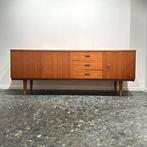 Vintage Teak Minimalistisch Organisch Dressoir Sideboard, Ophalen of Verzenden, Zo goed als nieuw, 25 tot 50 cm, Dressoir vintage teak sideboard midcentury minimal scandi japan