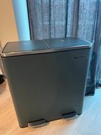 Songmics Afvalbak, Ophalen, Met pedaal, 50 tot 75 cm, Rvs