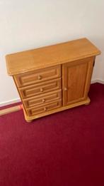 Licht eiken smal kastje, Huis en Inrichting, Kasten | Dressoirs, Ophalen, Zo goed als nieuw, 25 tot 50 cm, Minder dan 50 cm