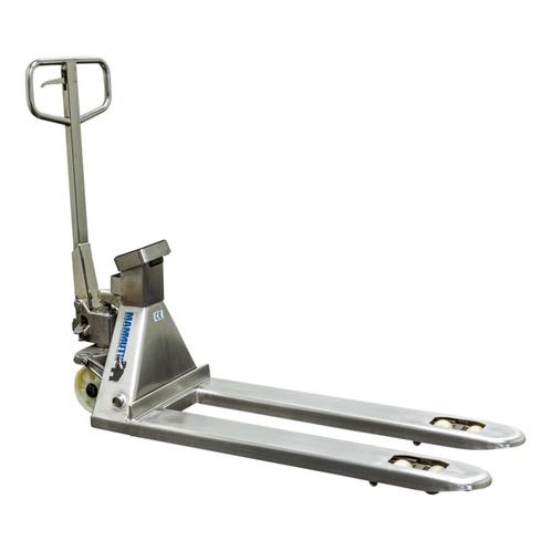 Palletwagen met weegschaal RVS 2500kg 115cm, Auto diversen, Overige Auto diversen, Verzenden